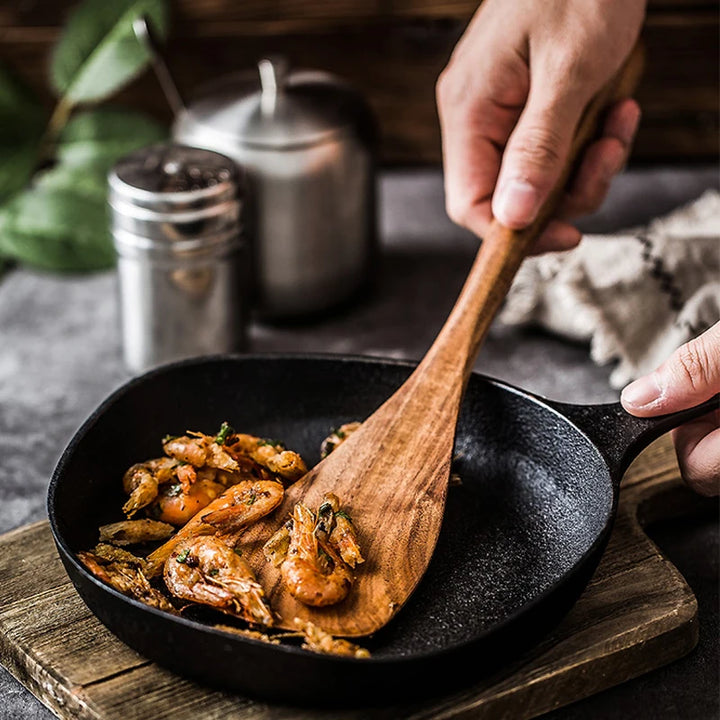 7pcs Teak Natural Wooden Utensil Set