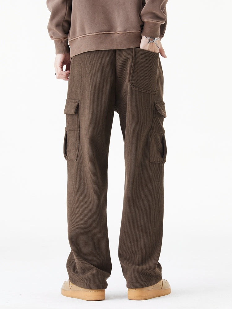 Leo | Woolen Corduroy Cargo Pants