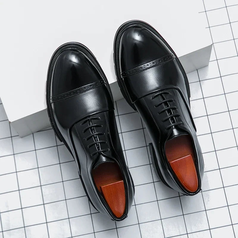 Leonardo Genuine Leather Oxford Shoes