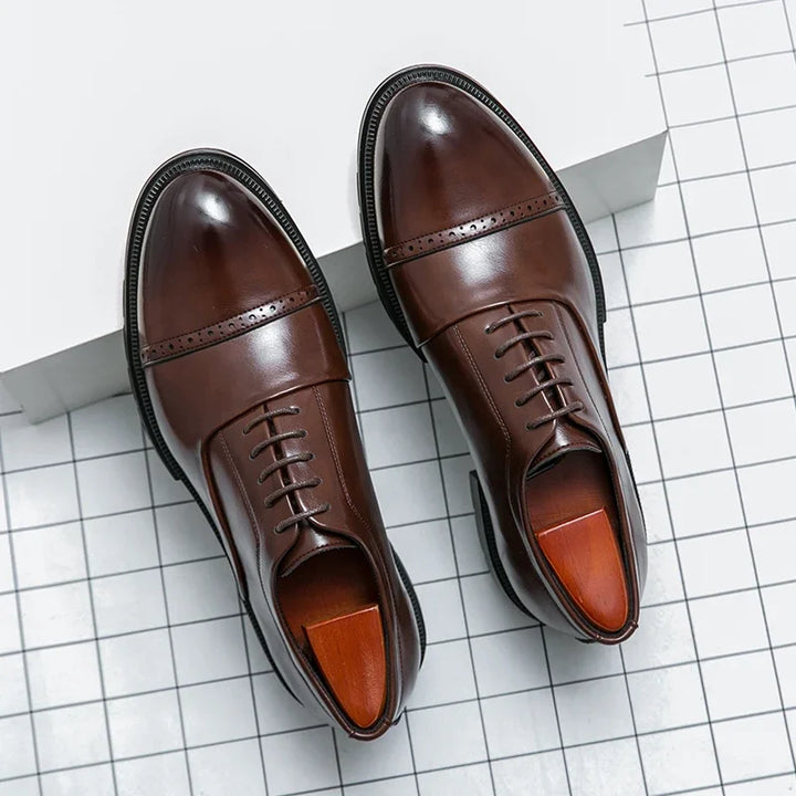 Leonardo Genuine Leather Oxford Shoes