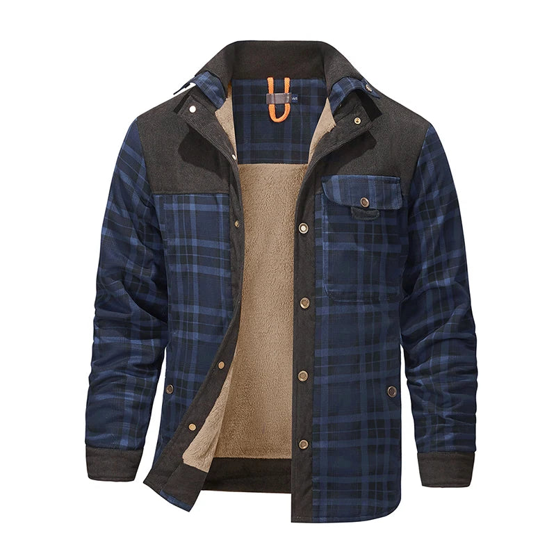 Travis | Plaid Fleece Jacket