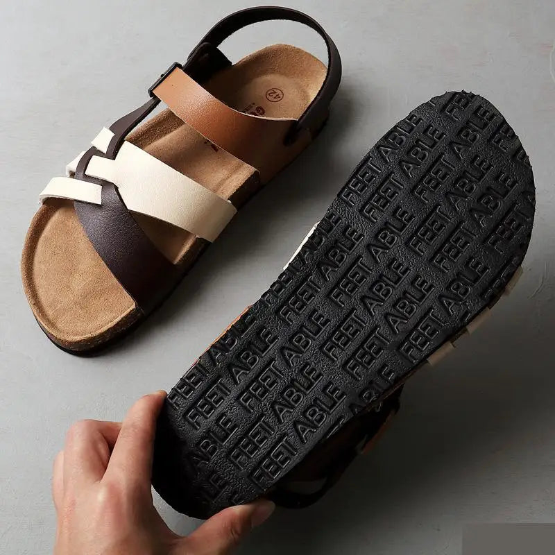 Men's Sandal with Woven Bands