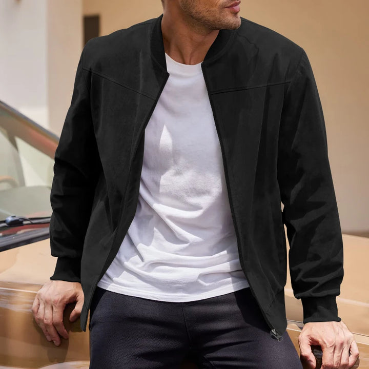 Oliver | Suede Bomber Jacket