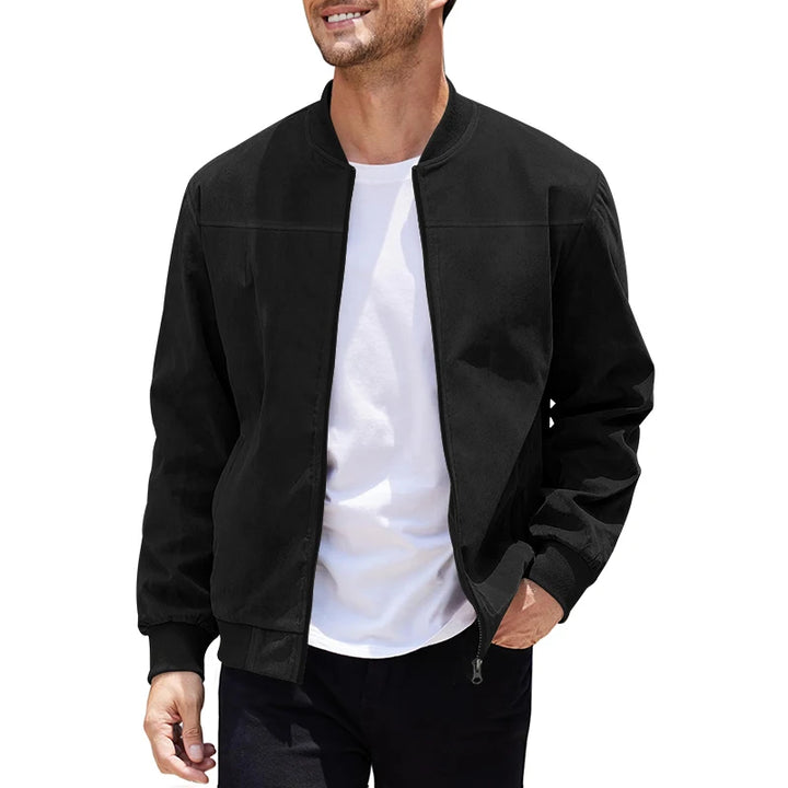 Oliver | Suede Bomber Jacket