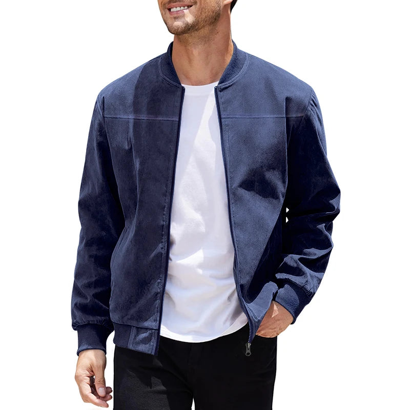 Oliver | Suede Bomber Jacket