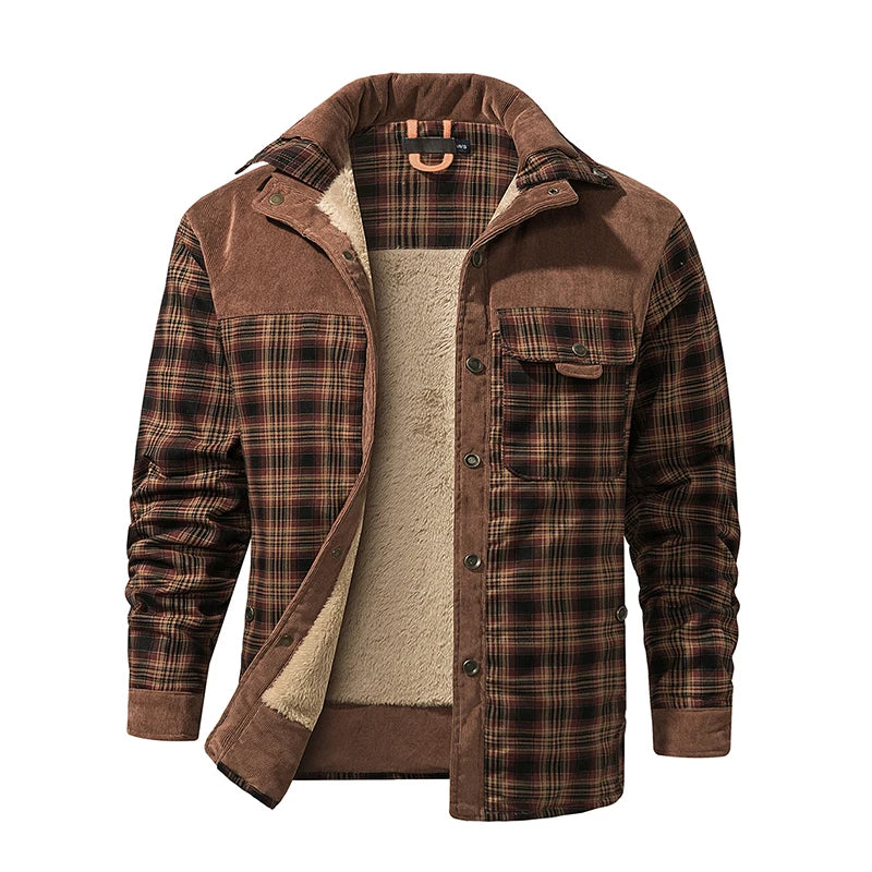 Travis | Plaid Fleece Jacket