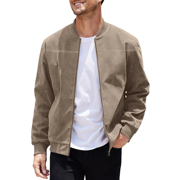 Oliver | Suede Bomber Jacket