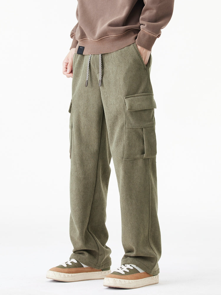 Leo | Woolen Corduroy Cargo Pants