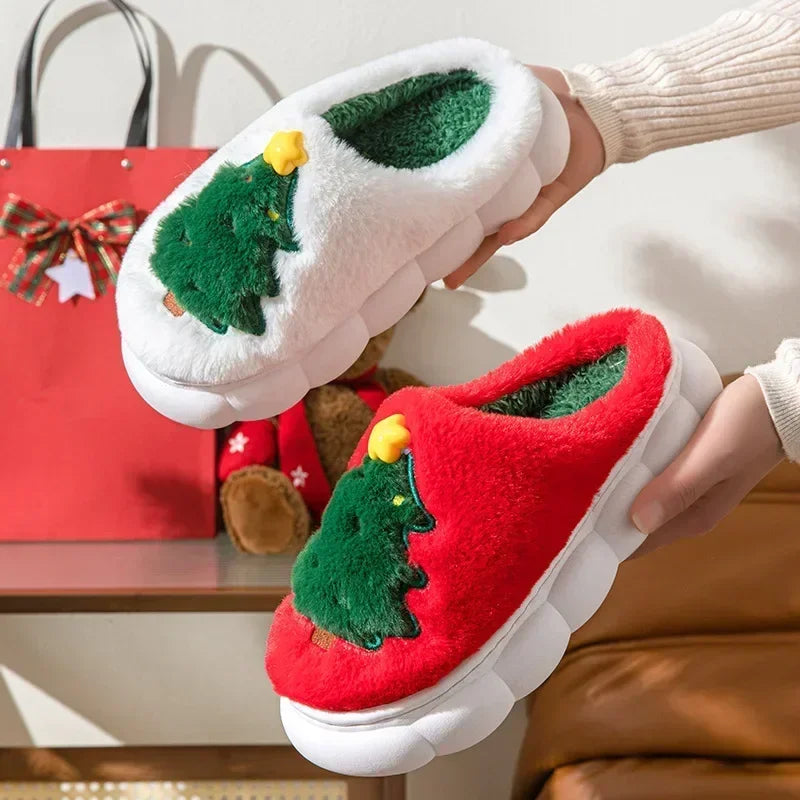 Christmas Tree Slippers