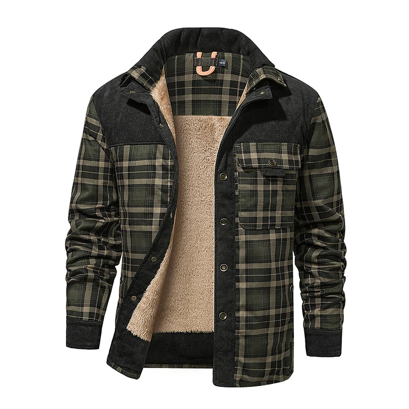 Travis | Plaid Fleece Jacket