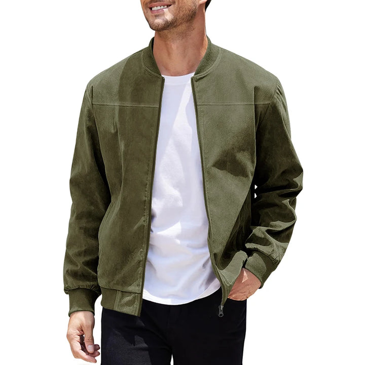 Oliver | Suede Bomber Jacket