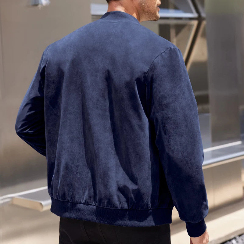 Oliver | Suede Bomber Jacket