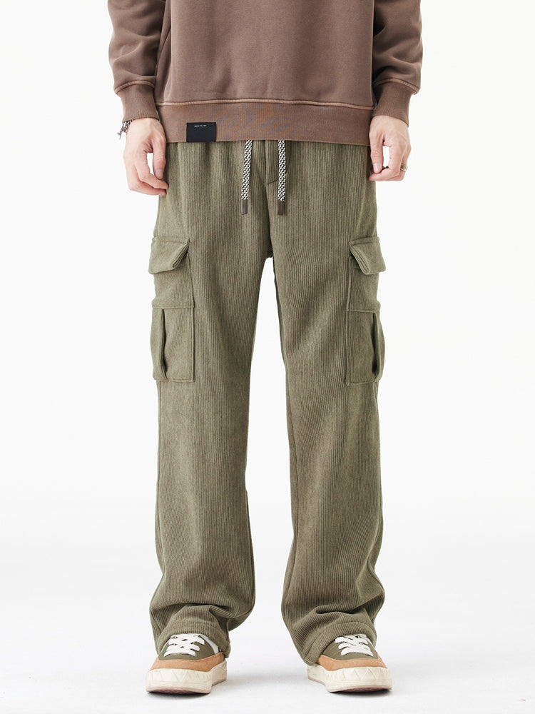 Leo | Woolen Corduroy Cargo Pants