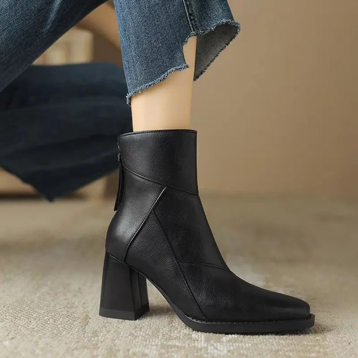 Allegra Leather Ankle Boots