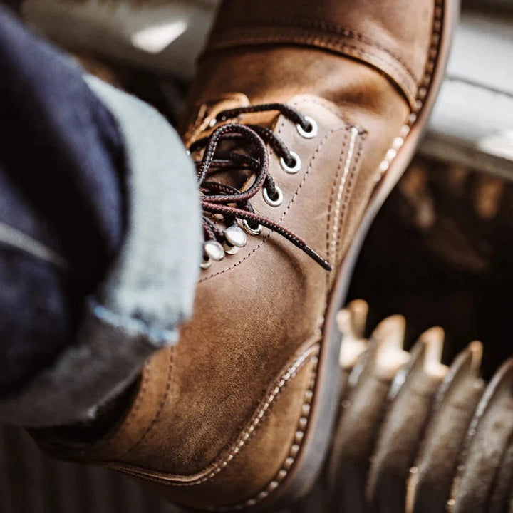 Captain Leather Ankle Boots