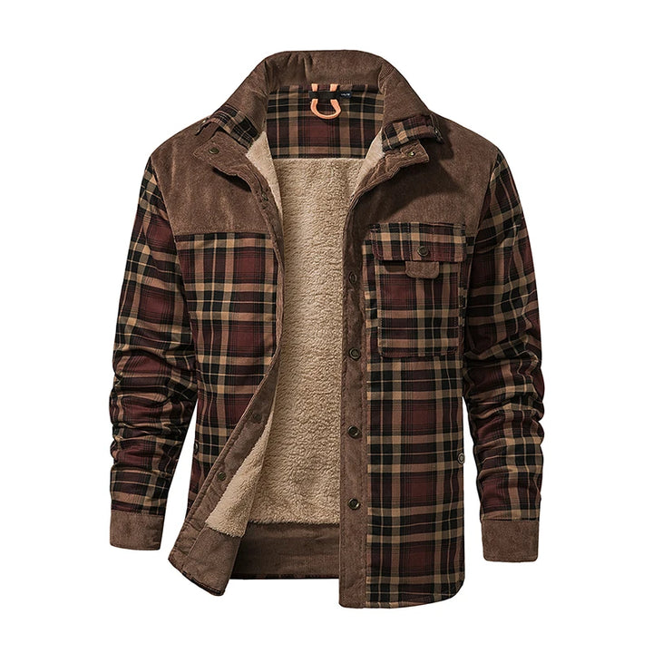 Travis | Plaid Fleece Jacket